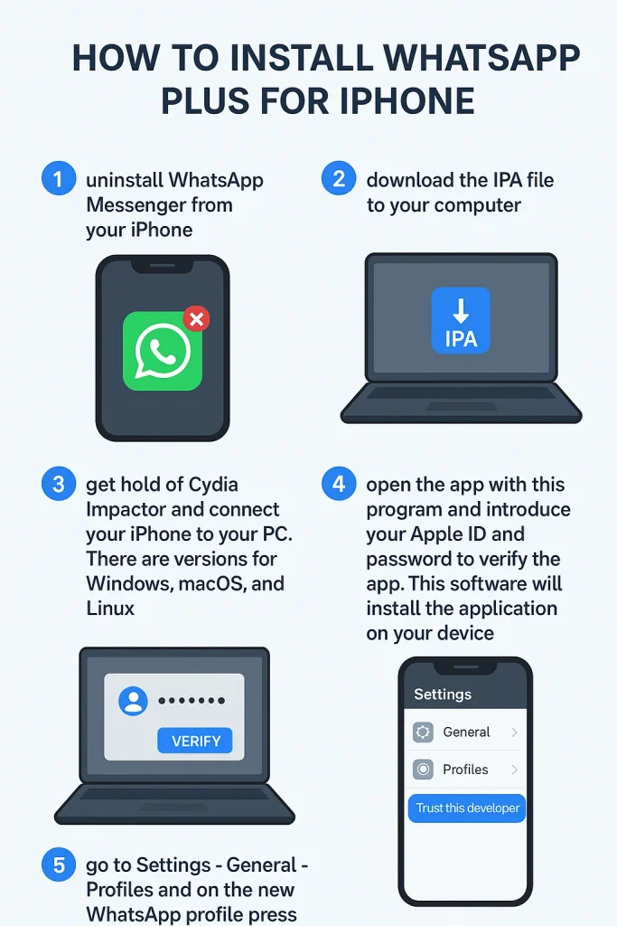 How to install WhatsApp Plus for iPhone